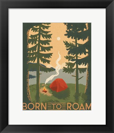Framed Born to Roam II Print
