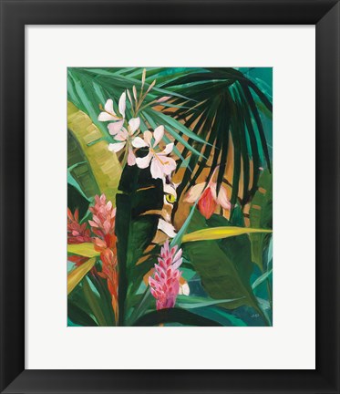 Framed Hidden Jungle I Print