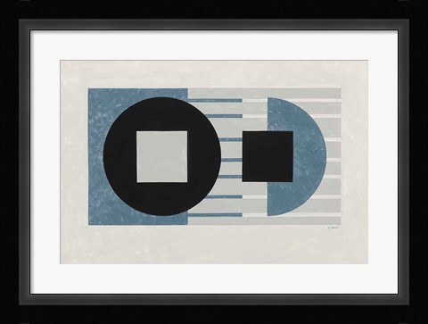 Framed Laterally Speaking Blue Print