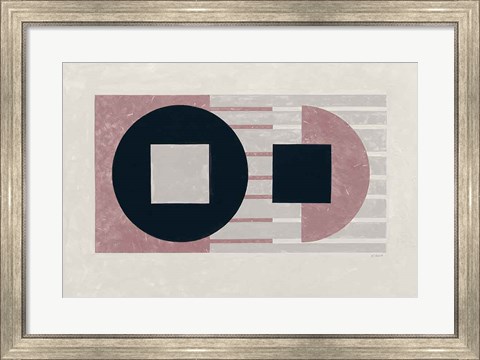 Framed Laterally Speaking Mauve Print