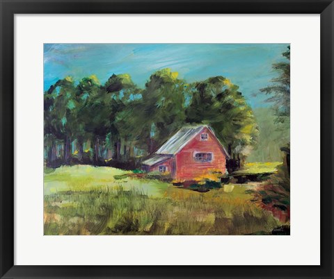 Framed Buds Barn Print