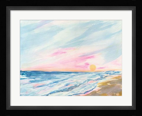 Framed Ocean Sunrise Print