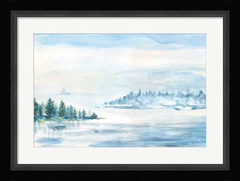 Framed Lake Fog Print