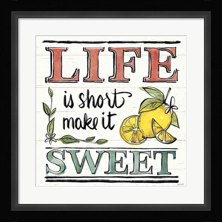 Framed Lemonade Stand V Print