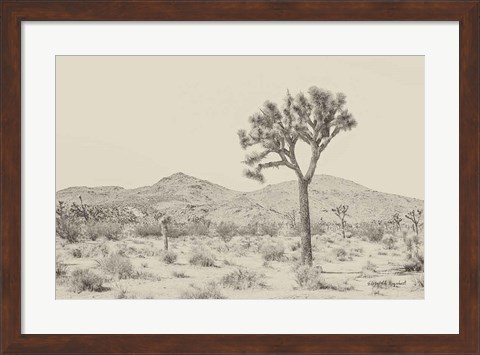 Framed Joshua Tree I Neutral Print