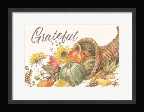 Framed Happy Harvest II Print