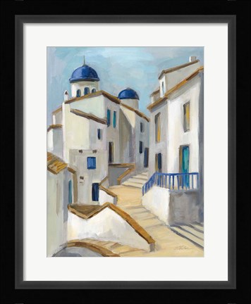 Framed Santorini View II Print