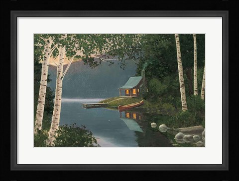 Framed Quiet Evening I Summer Print