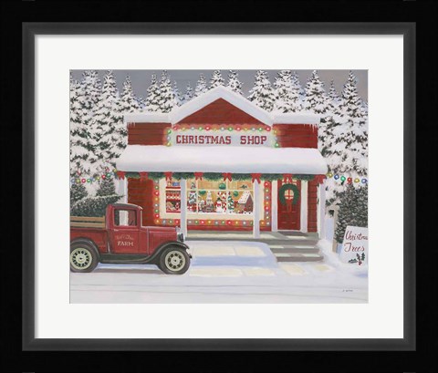 Framed Holiday Moments II Gray Print