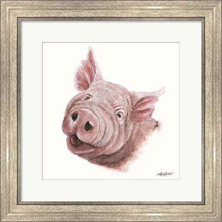 Framed Penny the Pig Print