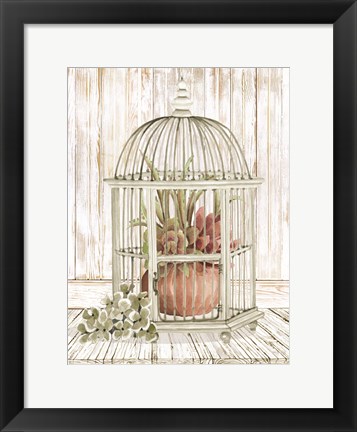 Framed Caged Beauty II Print
