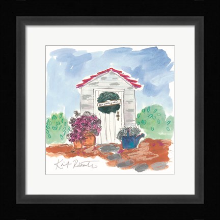 Framed Our Potting Shed Print
