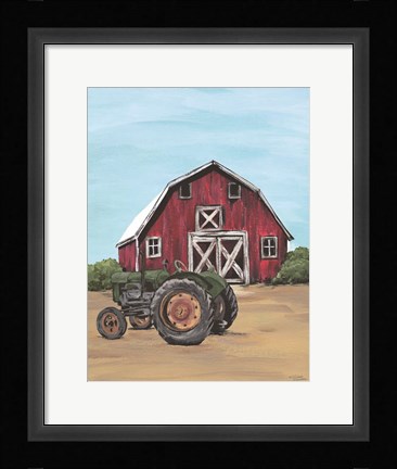 Framed Park It in the Barnyard Print