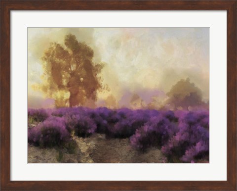 Framed Purple Countryside II Print
