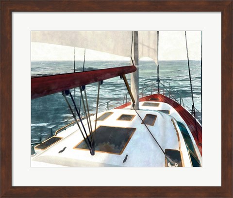 Framed Sailing the Seas I Print