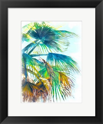 Framed Tropical Glow I Print