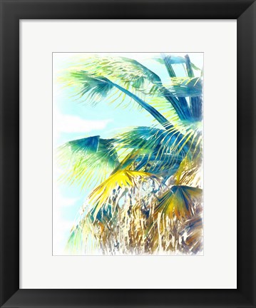 Framed Tropical Glow II Print