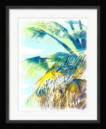 Framed Tropical Glow II Print