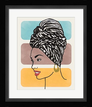 Framed Head Wrap II Print