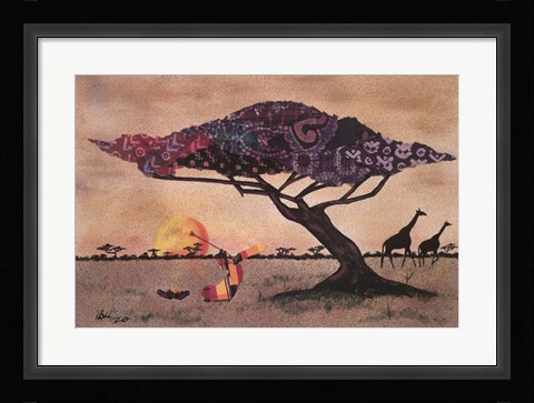 Framed Plains of Africa Print