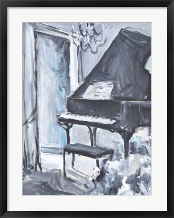 Framed Piano Blues I Print