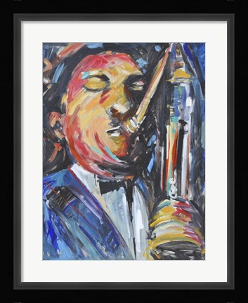 Framed Listen to the Music III Print