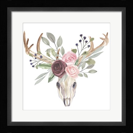 Framed Branched Posy II Print
