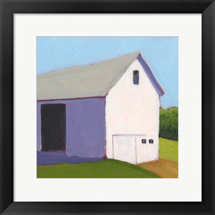 Framed Bucolic Structure I Print