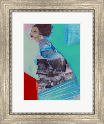 Framed Walking Woman III Print