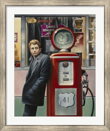 Framed James Dean Print