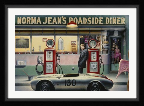 Framed Destiny Highway Calendar Girl Print