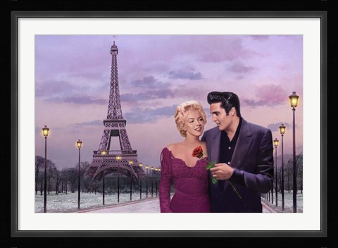 Framed Paris Sunset Print