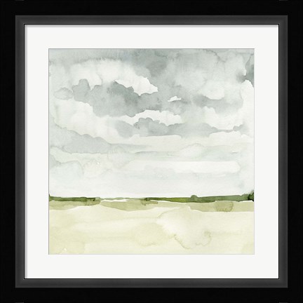 Framed Field After Rain I Print