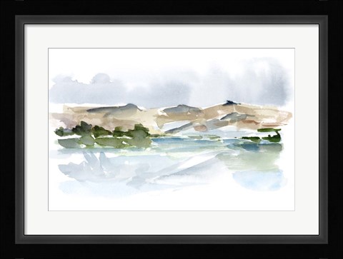 Framed Mountain Quarry I Print