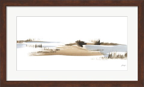 Framed Natural Shoreline I Print
