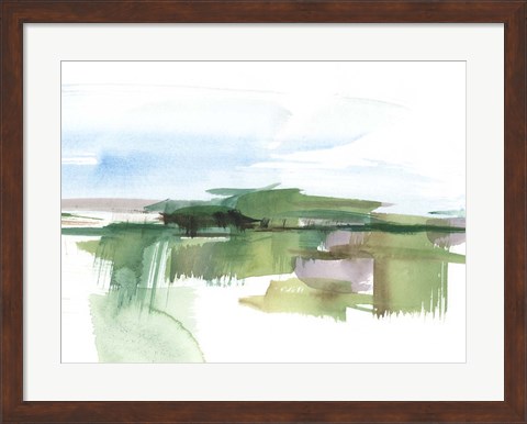 Framed Abstract Wetland III Print