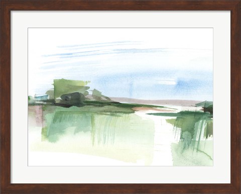 Framed Abstract Wetland IV Print