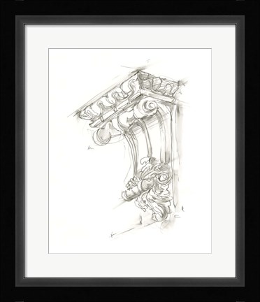 Framed Corbel Sketch II Print