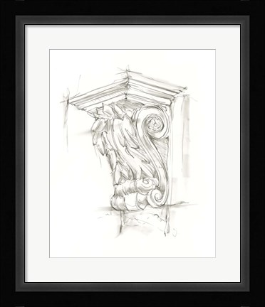 Framed Corbel Sketch IV Print