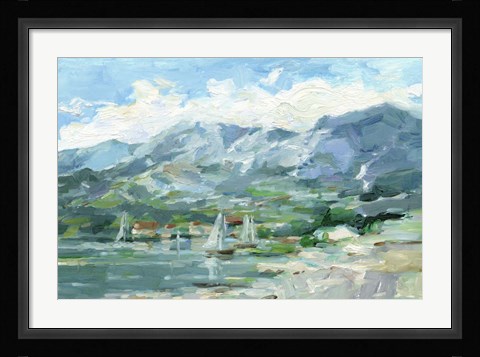 Framed Sailing Along the Coast I Print