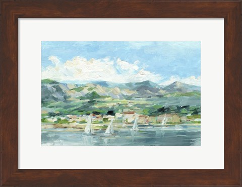 Framed Sailing Along the Coast II Print