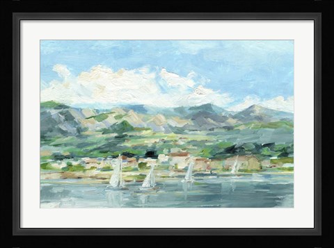 Framed Sailing Along the Coast II Print