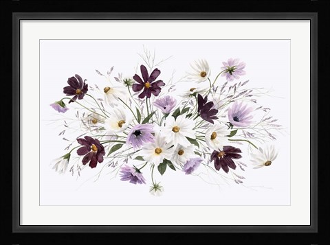 Framed Amethyst Bouquet III Print