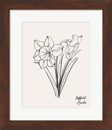 Framed Annual Flowers III Print