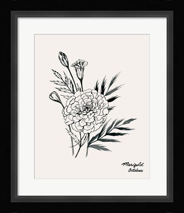 Framed Annual Flowers X Print