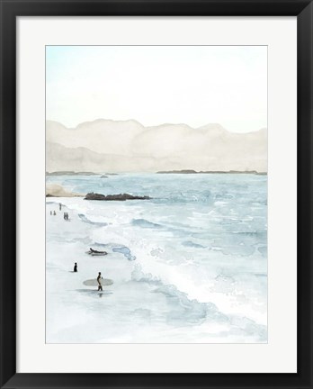 Framed In the Surf I Print