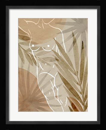 Framed Terracotta Shadows I Print