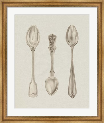 Framed Silver Spoon I Print