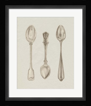 Framed Silver Spoon I Print