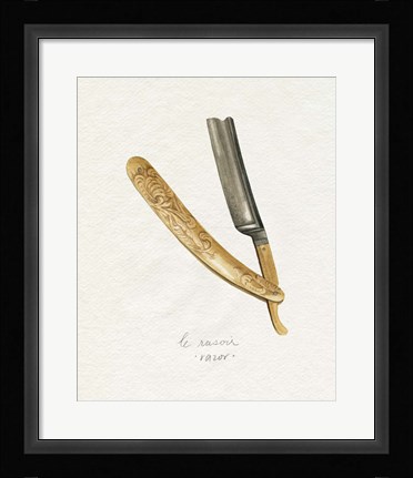 Framed Gilded Toiletries I Print